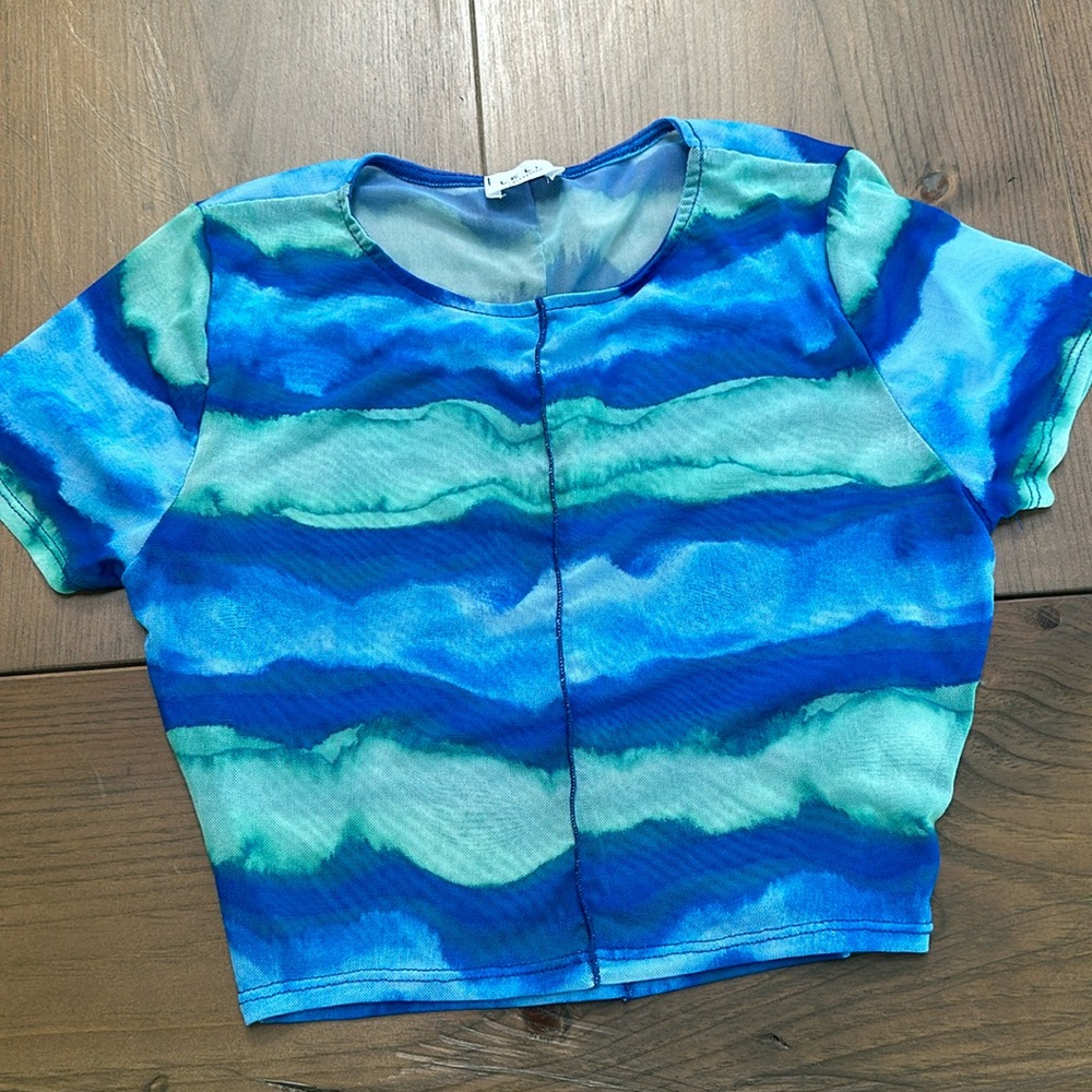 Semi-Sheet y2K crop top